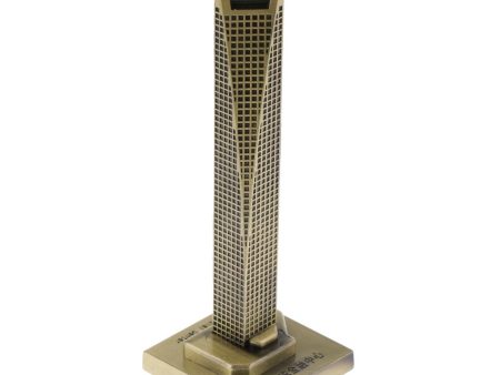 10cm Metal Model Shanghai World Financial Center Bronze Statue Home Decor For Cheap