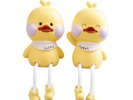 Creative Resin Hanging Foot Ornament Desktop Figurine Duck Supply