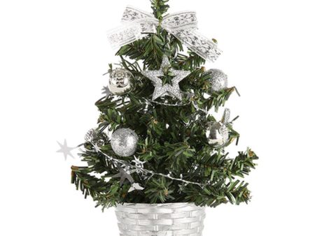 Artificial Tabletop Mini Christmas Tree Decor Holiday Party Supplies Golden Discount