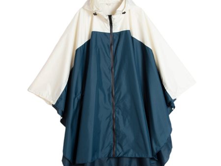 Women s Lightweight Waterproof Outdoor Raincoat Hooded Blue Beige Hot on Sale