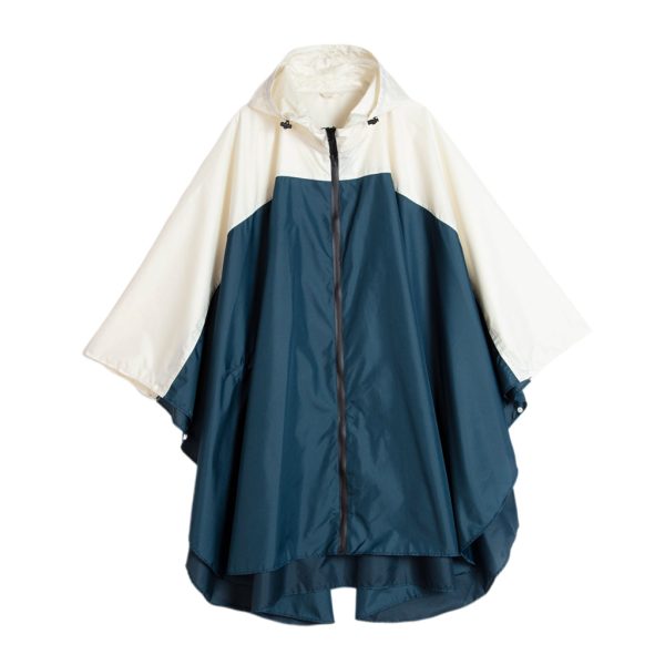 Women s Lightweight Waterproof Outdoor Raincoat Hooded Blue Beige Hot on Sale