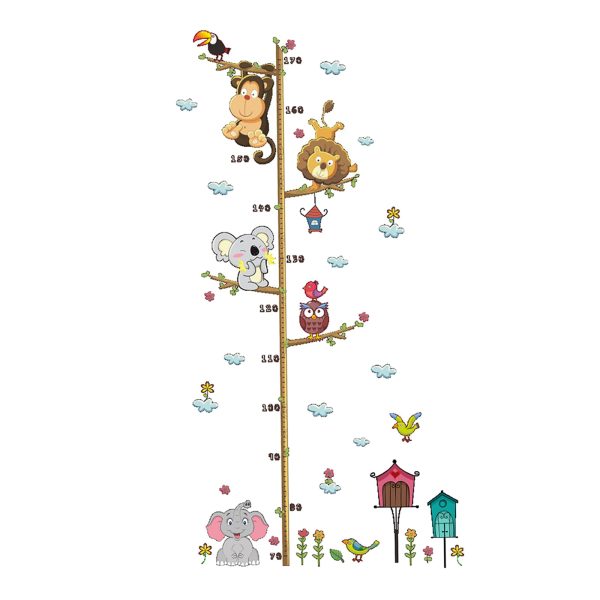 Kids Growth Height Chart Wall Door Sticker Ruler Nursery Decor 30x90cm_1pc Cheap