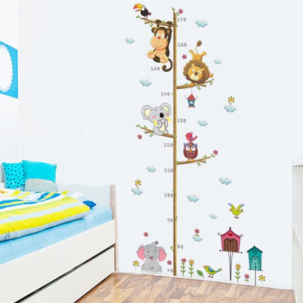 Kids Growth Height Chart Wall Door Sticker Ruler Nursery Decor 30x90cm_1pc Cheap