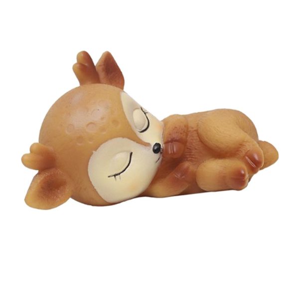 Lovely Fawn Ornaments Silicone Kawaii Sleeping Animal Baby Decor Style03 Discount