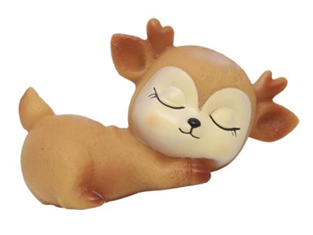 Lovely Fawn Ornaments Silicone Kawaii Sleeping Animal Baby Decor Style02 Online Sale