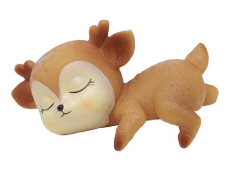 Lovely Fawn Ornaments Silicone Kawaii Sleeping Animal Baby Decor Style05 Online now