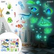 4pcs Ocean Fish Wall Decals Sea Whale Tropical Creatures Bathroom Stickers Online now