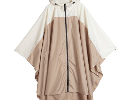 Women s Lightweight Waterproof Outdoor Raincoat Hooded Khaki Beige Supply