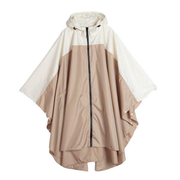 Women s Lightweight Waterproof Outdoor Raincoat Hooded Khaki Beige Supply