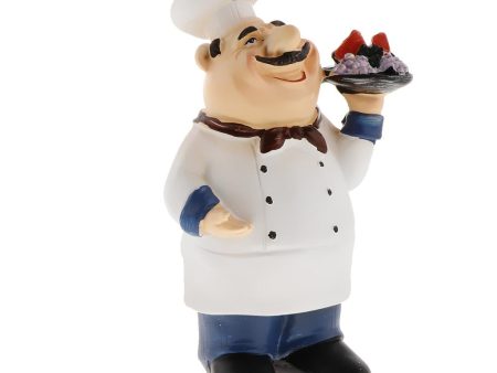 Italian Chef Shaped Kitchen Ornaments Resin Cook Statue Size-4 Sale