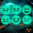 Luminous Wall Sticker Glowing Halloween Decoration Decals Home Decor Party grimace 5 Supply