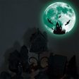 Luminous Wall Sticker Glowing Halloween Decoration Decals Home Decor Party moon castle Sale