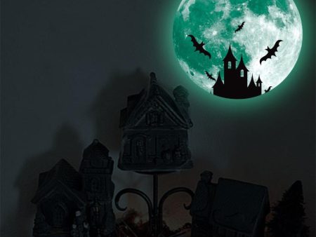 Luminous Wall Sticker Glowing Halloween Decoration Decals Home Decor Party moon castle Sale