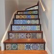 6pcs PVC 3D Stair Stickers Peel and Stick Decals Removable and Waterproof A Cheap