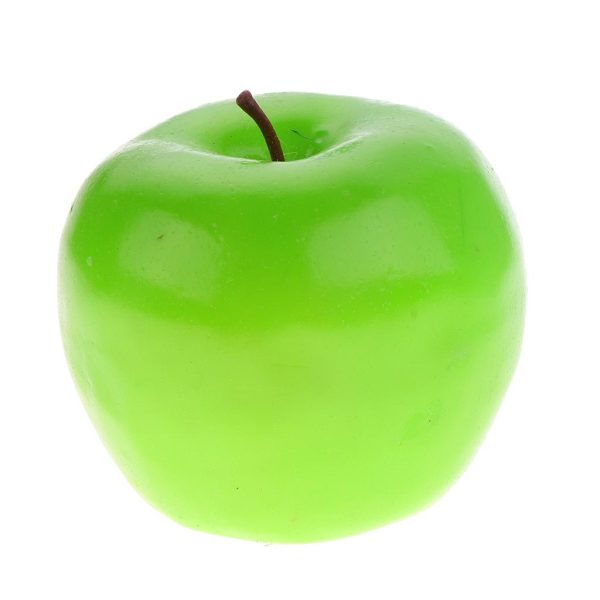 Artificial Fake Fruit Decorative Vivid Fruit Home Table Decor Green apple For Sale