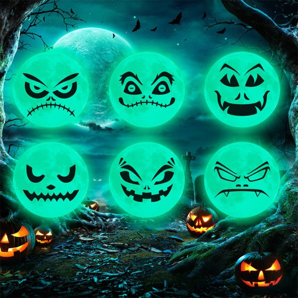 Luminous Wall Sticker Glowing Halloween Decoration Decals Home Decor Party grimace 3 Discount