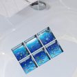 6pcs 13x13cm 3D Effect Anti Slip Waterproof Bathtub Sticker Fishes Hot on Sale