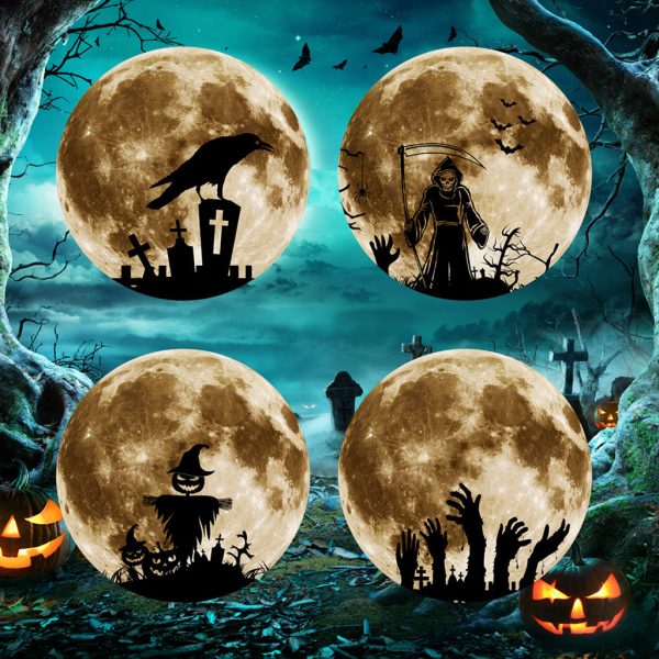 Luminous Wall Sticker Glowing Halloween Decoration Decals Home Decor Party crow Fashion