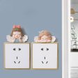 Cute Cartoon Light Switch Sticker Decals Bedroom Wall Decor Ornament Gifts For Sale