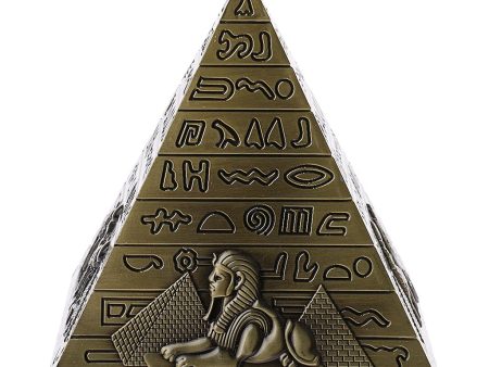 Metal Handicrafts Egyptian Pyramids Building Model Home Bookshelf Ornament Bronze Fashion