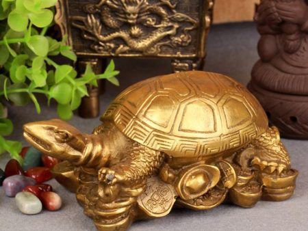 Chinese Fengshui Dragons Tortoise Mascot Figurines Luck Charm Turtle Hot on Sale