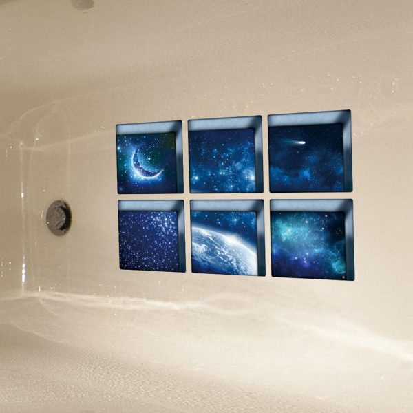 6pcs 3D exquisite Waterproof Bathtub Sticker for bathroom Style_10 Online Hot Sale