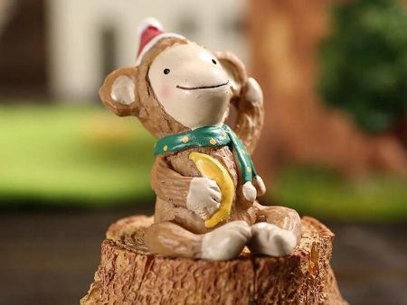 Mini Resin Crafts Animal Figurine Ornament DIY Microlandscape Decor Monkey Fashion