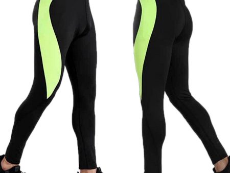 Men Sport Apparel Tights Compression Base Layer Workout Pants XXXL Black on Sale