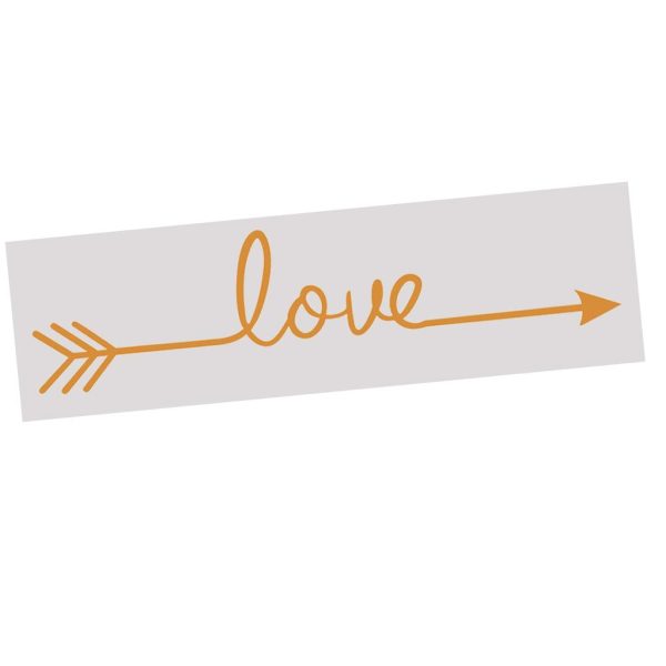 LOVE Wall Sticker Wallpaper Wedding Backdrop Sticker Mural Wall Poster Orange Cheap