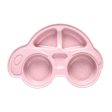 Cute Car Shaped Meal Tray Food Fruit Plate for Baby Toddler Children s Pink Sale