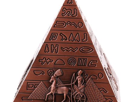 Metal Handicrafts Egyptian Pyramids Building Model Home Bookshelf Ornament Copper Sale