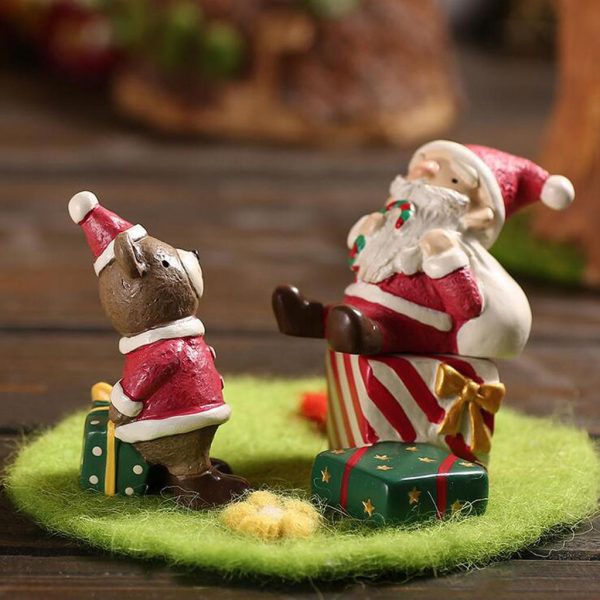 Mini Resin Crafts Animal Figurine Ornament DIY Microlandscape Decor Bear For Discount